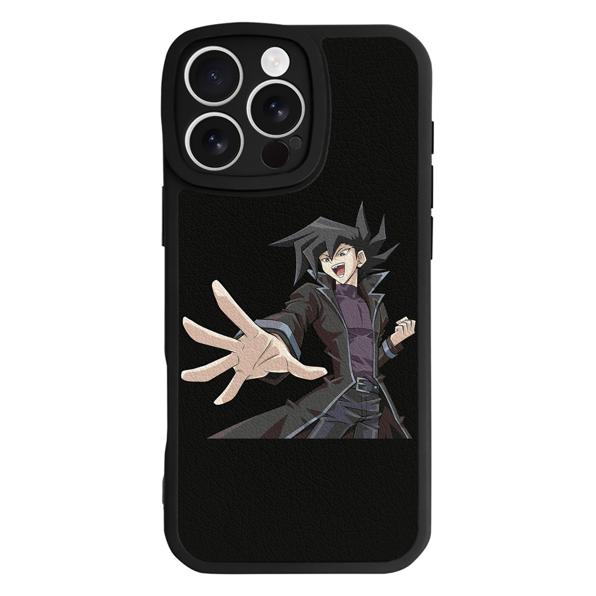 （画像用） 遊☆戯☆王 Yu-Gi-Oh! 【iPhone 16シリーズ対応】シリコンスマホケース（レザー調） 材質：シリコン
